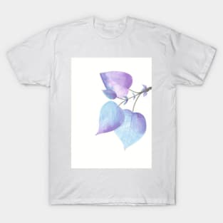 Blue and Purple Leaves T-Shirt